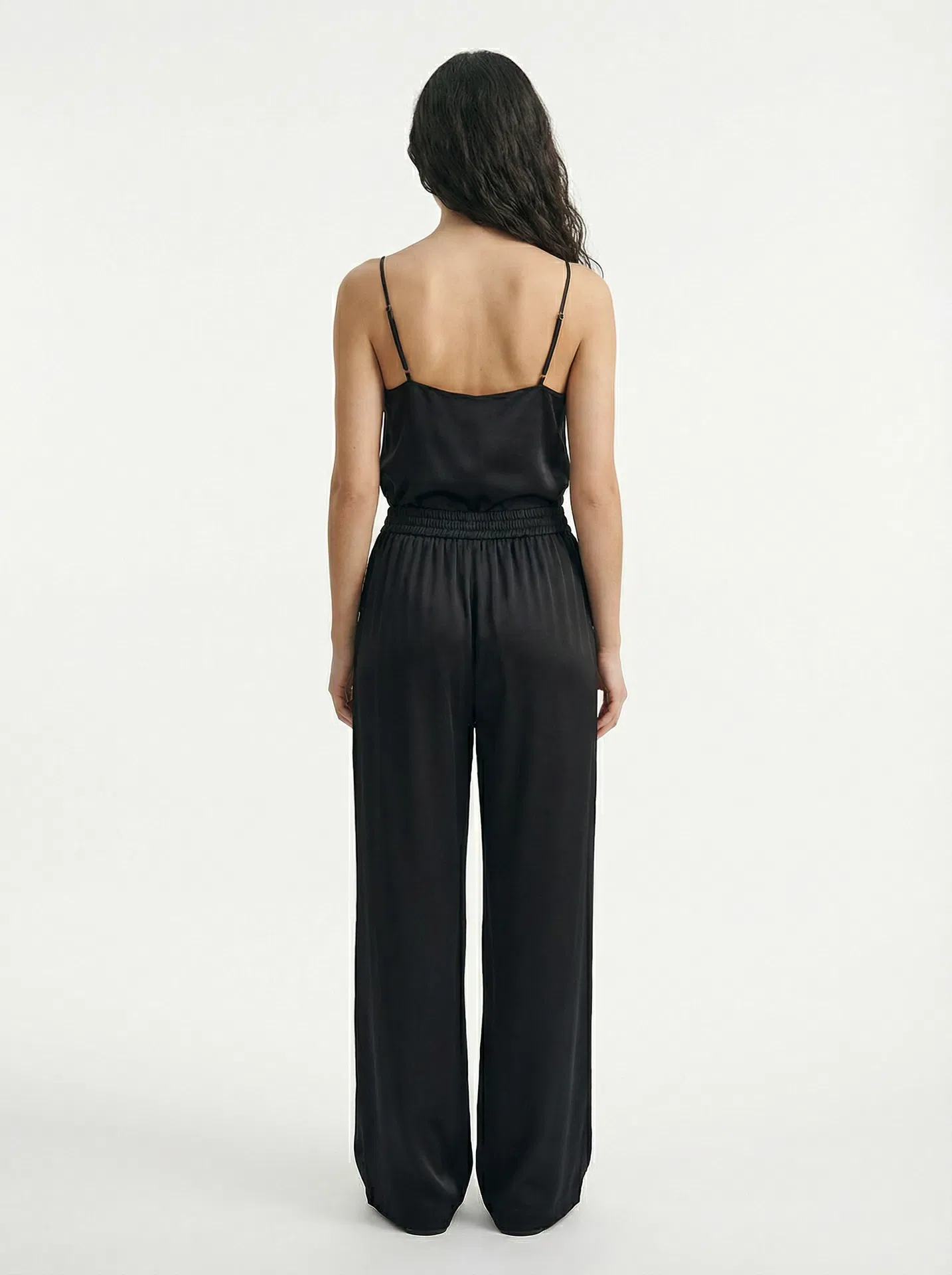 Pantalones de seda Noir